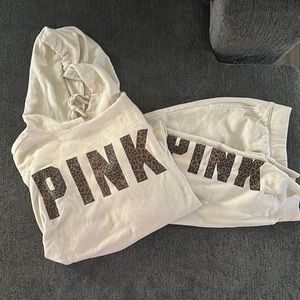 Pink Victoria Secret Large Sweatsuit